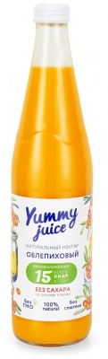 Нектар Облепиховый без сахара Yummy Juice 500мл