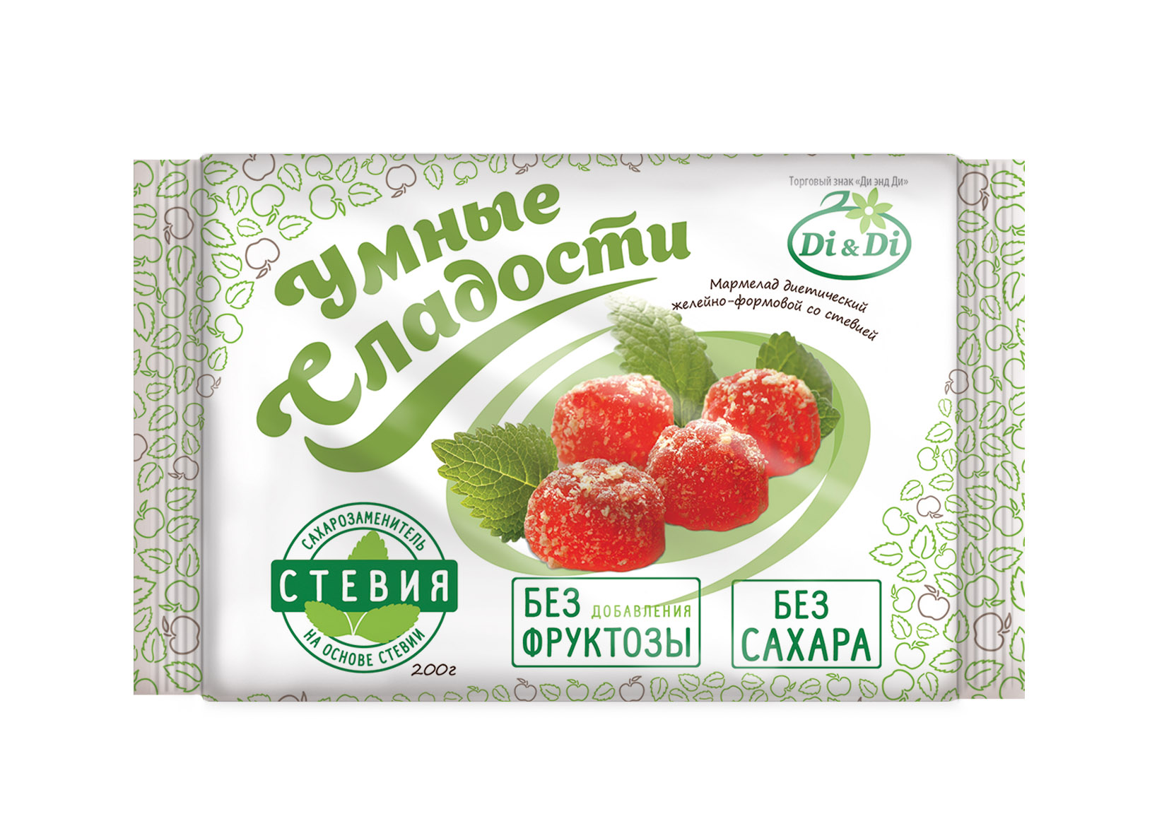 Мармелад диетический желейный "Умные сладости" 200г от магазина Дары Алтая