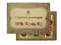 Набор конфет "Кедровая фантазия" (марципан, мармелад, грильяж, чернослив) 210гр