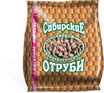 Отруби сибирские пшеничные с кедровым орехом 200г от магазина Дары Алтая