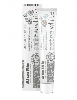 Зубная паста с активными микрогранулами Экстра отбеливание AltaiBio 75 мл
