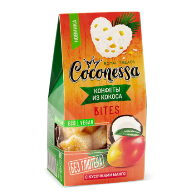 Конфеты кокосовые "Манго" Coconessa, 90г