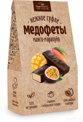 Конфеты глазированные "Медофеты" суфле манго-маракуйя 150г