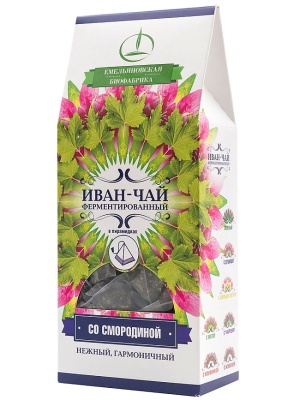 Чай Иван-чай ферментированный со смородиной "Емельяновская Биофабрика" (пирамидка) 30г