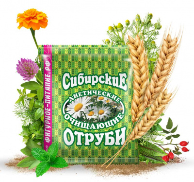 Отруби сибирские пшеничные диетические 200г